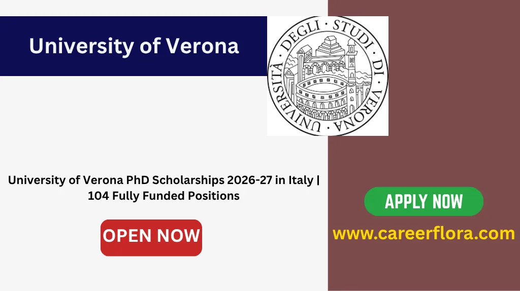 University of Verona PhD Scholarships 2026-27 in Italy | 104 Fully Funded Positions