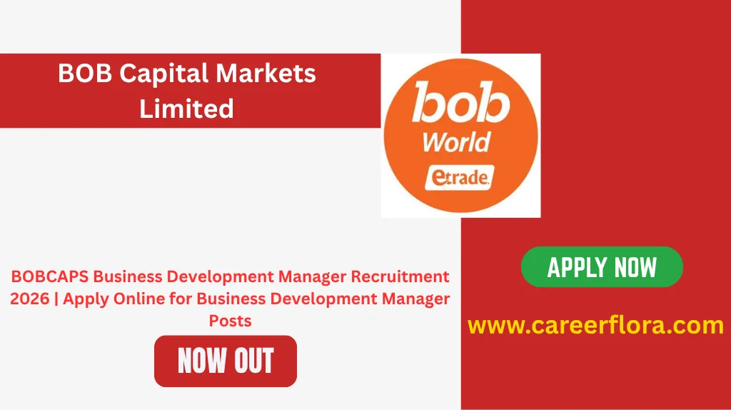 BOBCAPS Business Development Manager Recruitment 2026 | Apply Online for Business Development Manager Posts