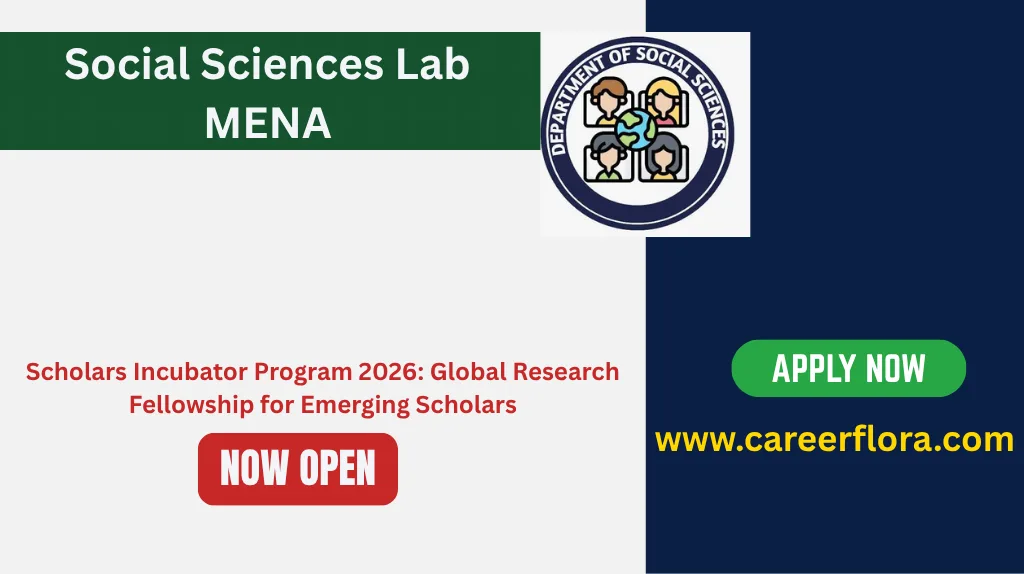 Scholars Incubator Program 2026: Global Research Fellowship for Emerging Scholars