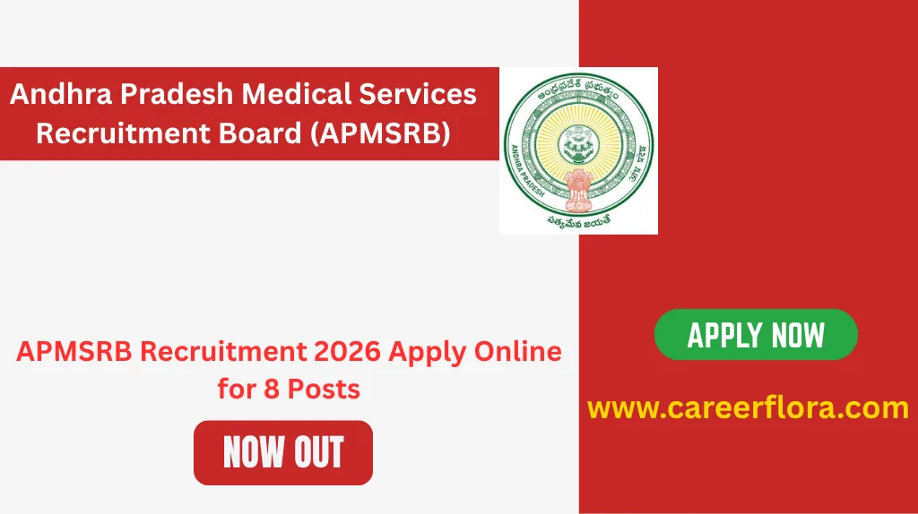 APMSRB Recruitment 2026 Apply Online for 8 Posts