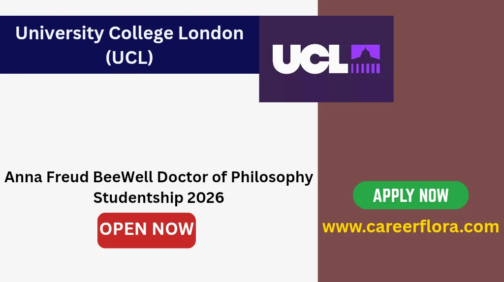 Anna Freud BeeWell Doctor of Philosophy Studentship 2026