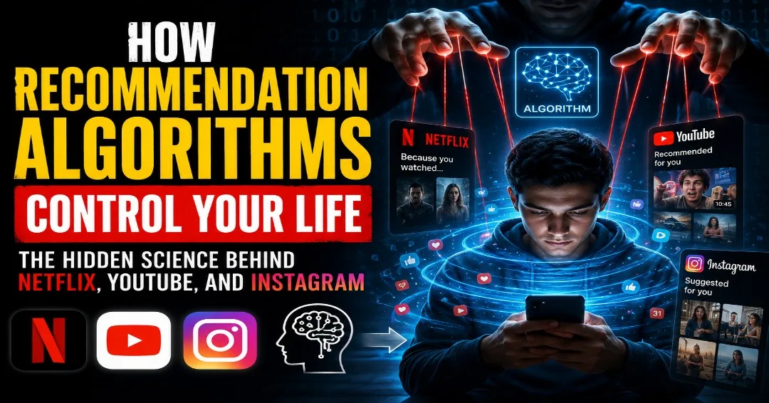 How Recommendation Algorithms Control Your Life: The Hidden Science Behind Netflix, YouTube, and Instagram