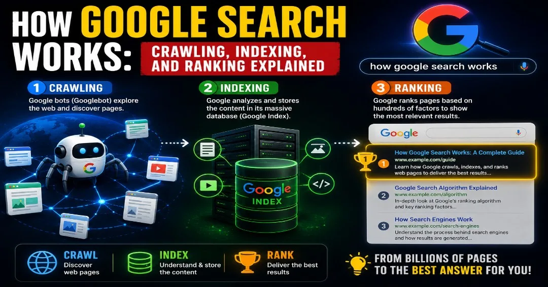 How Google Search Works: Crawling, Indexing, and Ranking Explained