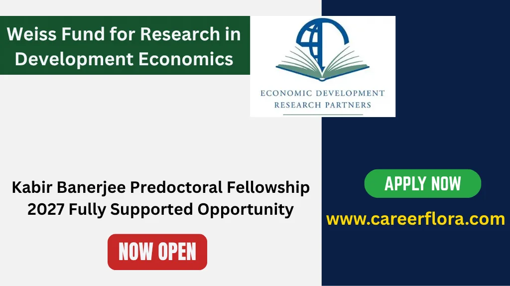 Kabir Banerjee Predoctoral Fellowship 2027 Fully Supported Opportunity