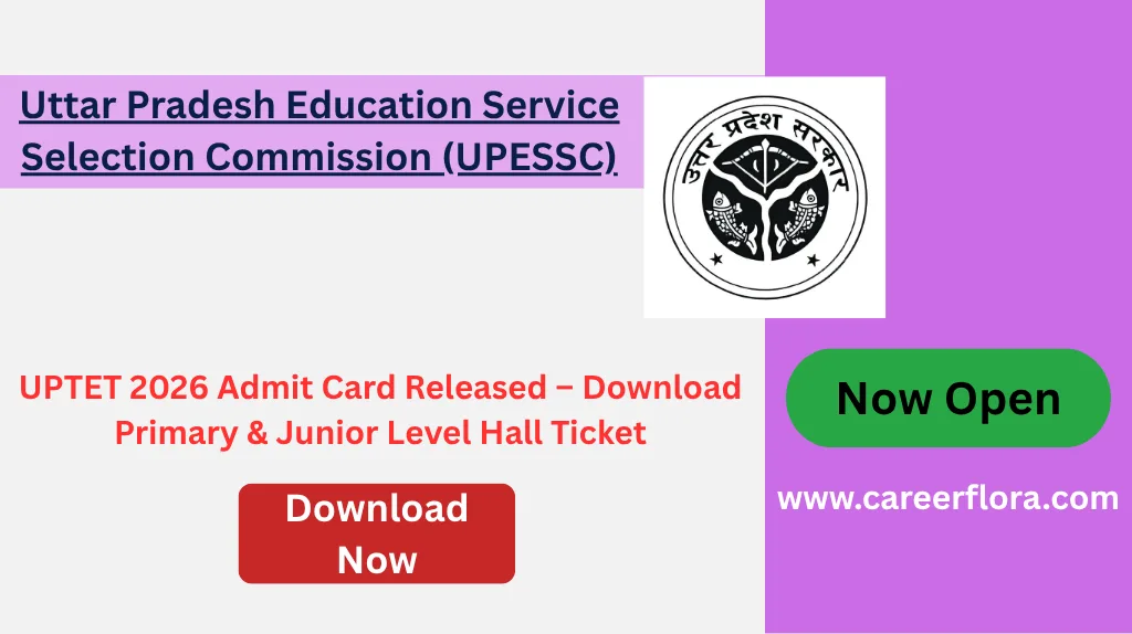 UPTET 2026 Admit Card Released – Download Primary & Junior Level Hall Ticket