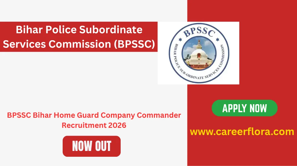 BPSSC Bihar Home Guard Company Commander Recruitment 2026 Apply Online for 65 Posts