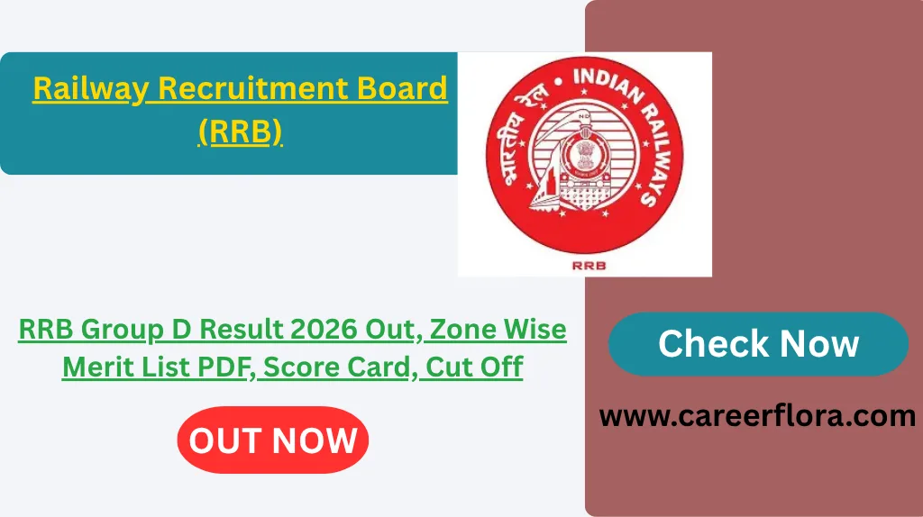 RRB Group D Result 2026 Out, Zone Wise Merit List PDF, Score Card, Cut Off
