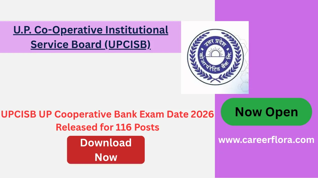 UPCISB UP Cooperative Bank Exam Date 2026 Released for 116 Posts