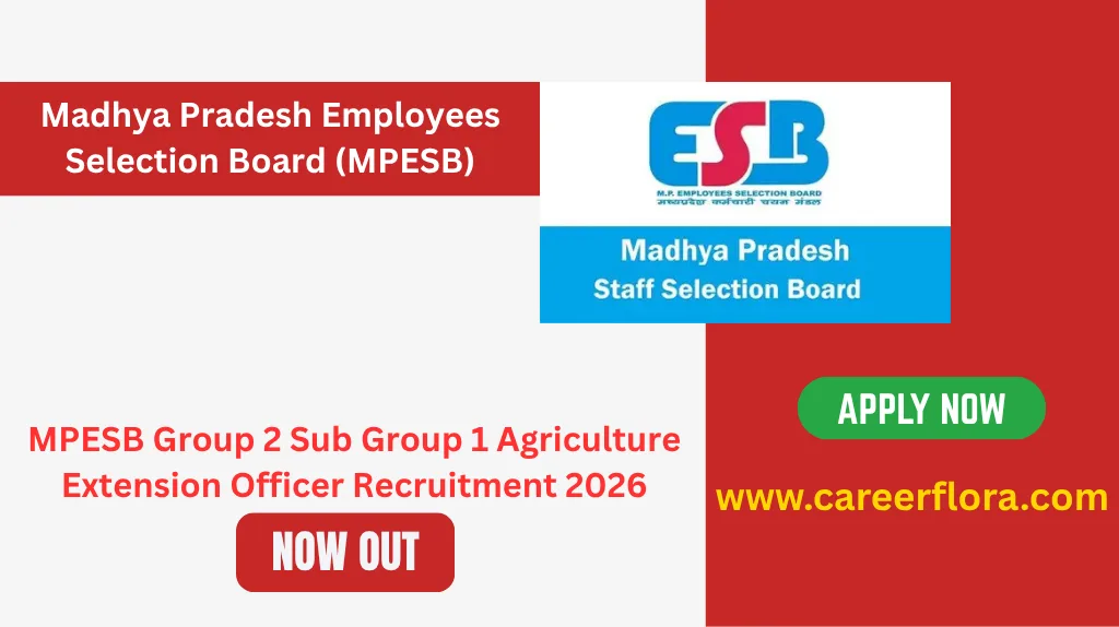 MPESB Group 2 Sub Group 1 Agriculture Extension Officer Recruitment 2026