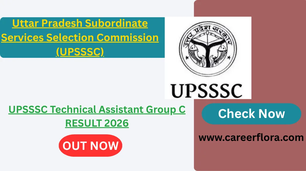 UPSSSC Technical Assistant Group C RESULT 2026