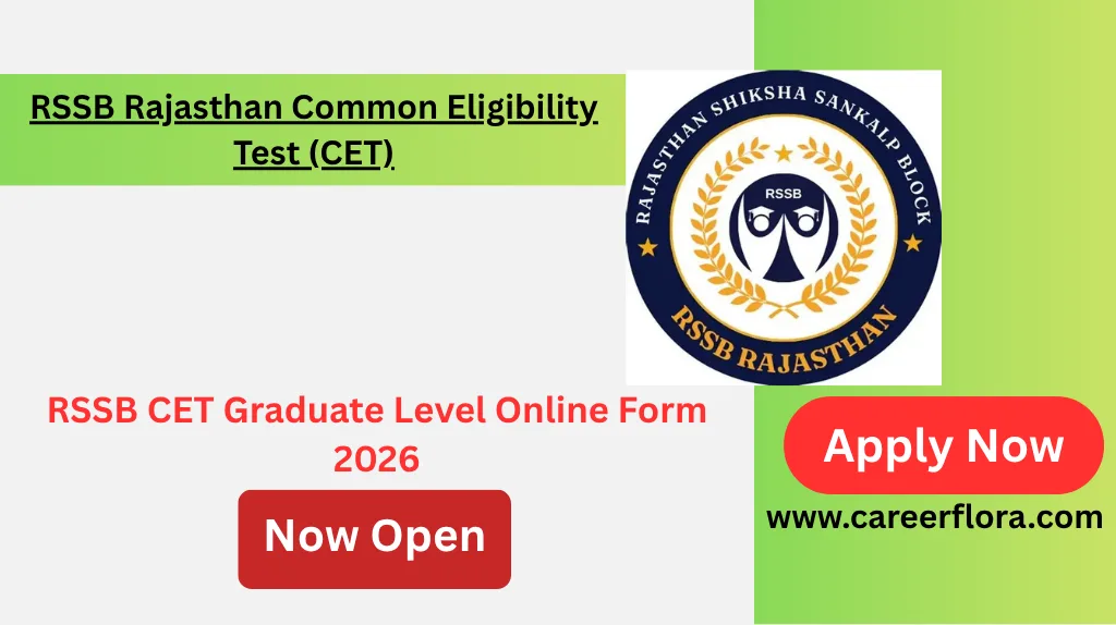 RSSB CET Graduate Level Online Form 2026