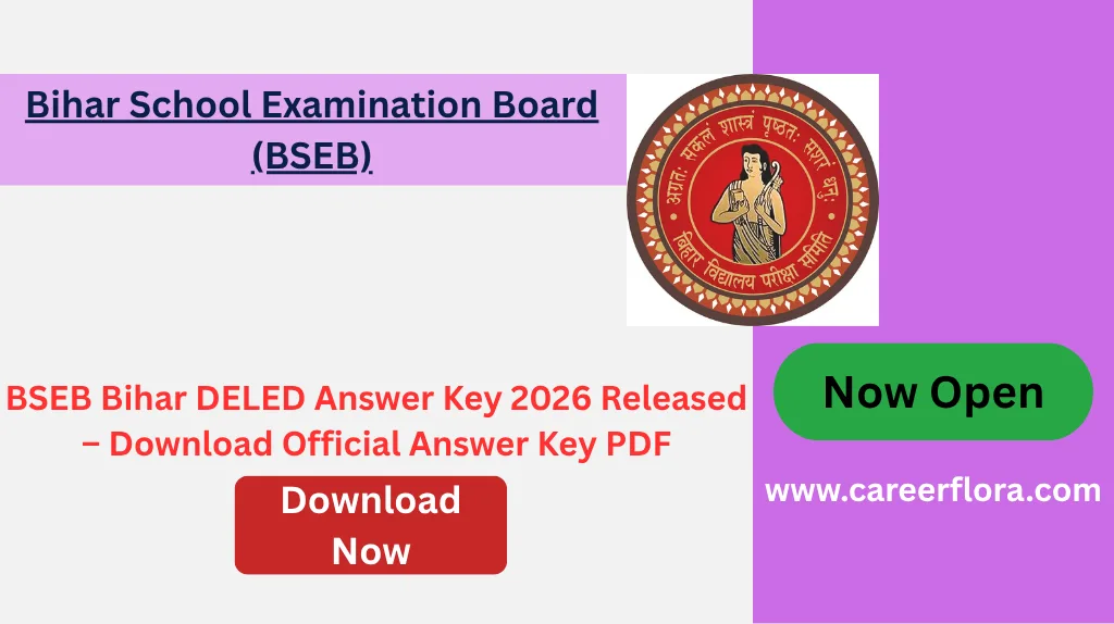 BSEB Bihar DELED Answer Key 2026 Released – Download Official Answer Key PDF