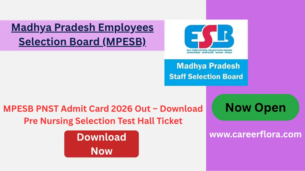 MPESB PNST Admit Card 2026 Out – Download Pre Nursing Selection Test Hall Ticket