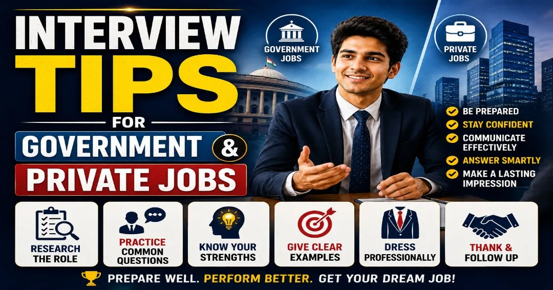 Interview tips for government and private jobs