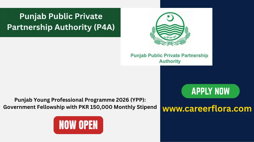 Punjab Young Professional Programme 2026 (YPP): Government Fellowship with PKR 150,000 Monthly Stipend