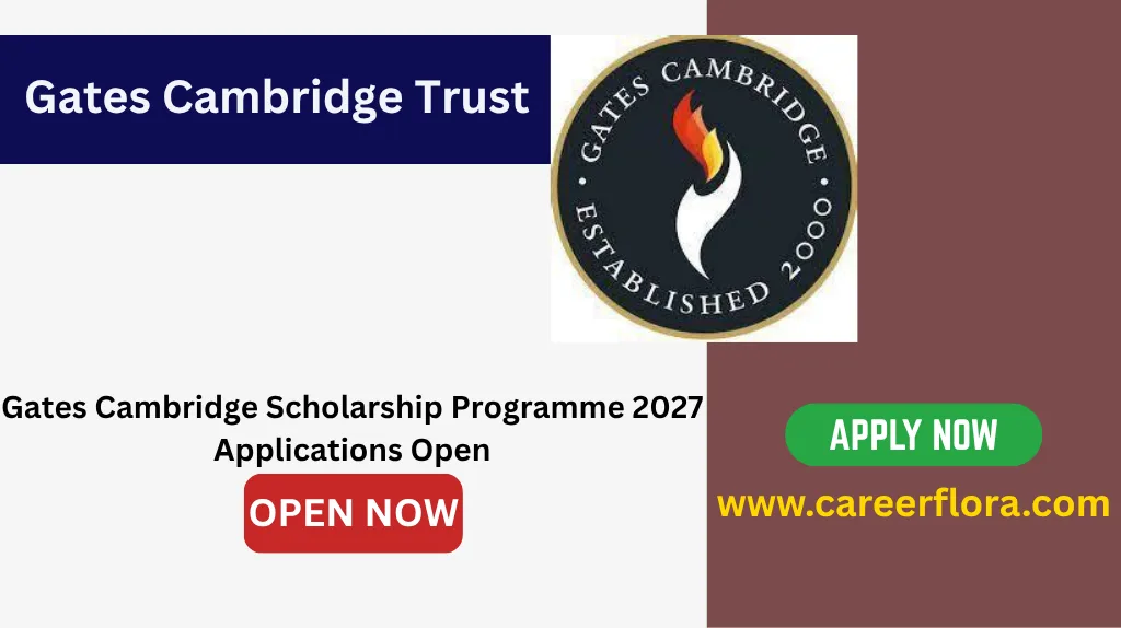 Gates Cambridge Scholarship Programme 2027 Applications Open