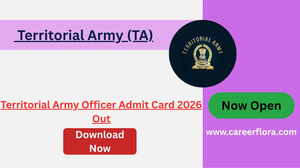 Territorial Army Officer Admit Card 2026 Out