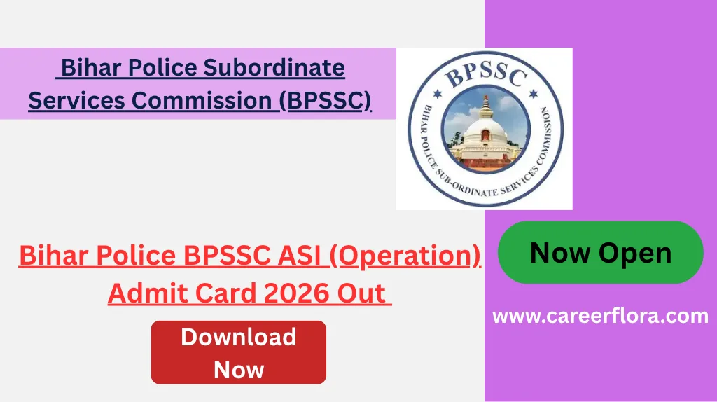 Bihar Police BPSSC ASI (Operation) Admit Card 2026 Out