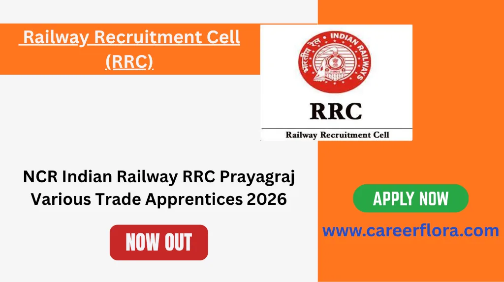 NCR Indian Railway RRC Prayagraj Various Trade Apprentices 2026