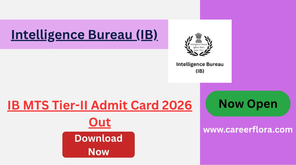IB MTS Tier-II Admit Card 2026 Out