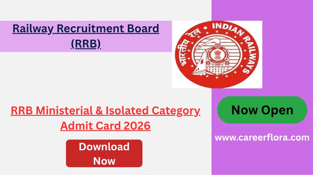 RRB Ministerial & Isolated Category Admit Card 2026 Out