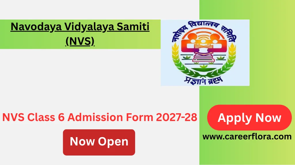NVS Class 6 Admission Form 2027-28