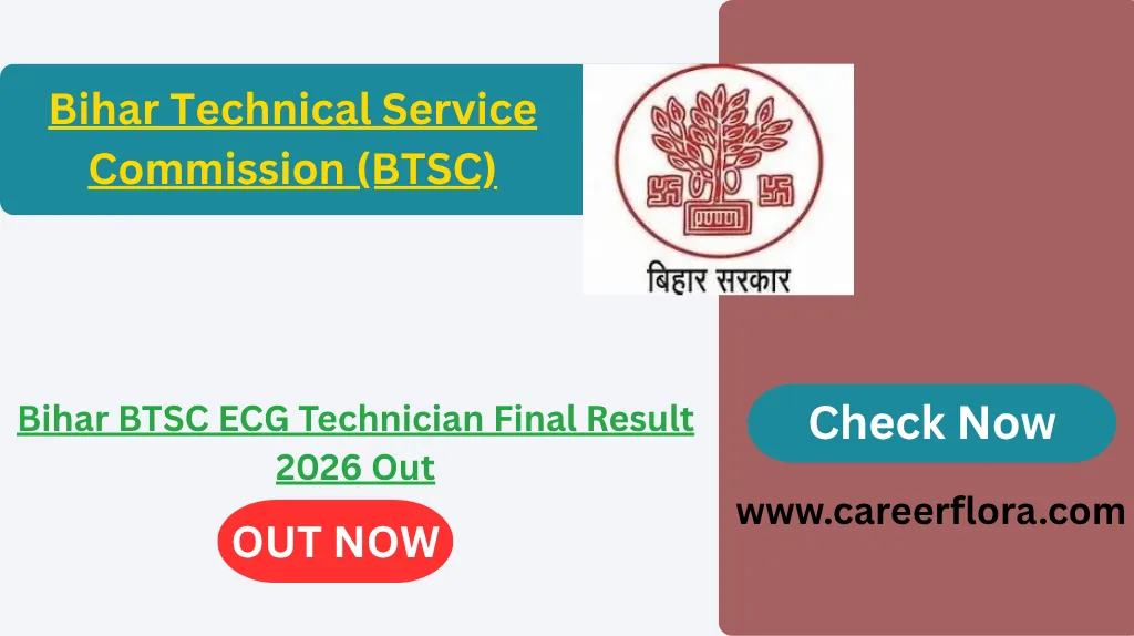 Bihar BTSC ECG Technician Final Result 2026 Out
