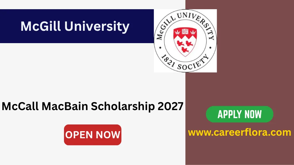 McCall MacBain Scholarship 2027