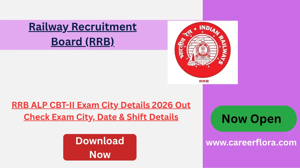 RRB ALP CBT-II Exam City Details 2026 Out – Check Exam City, Date & Shift Details
