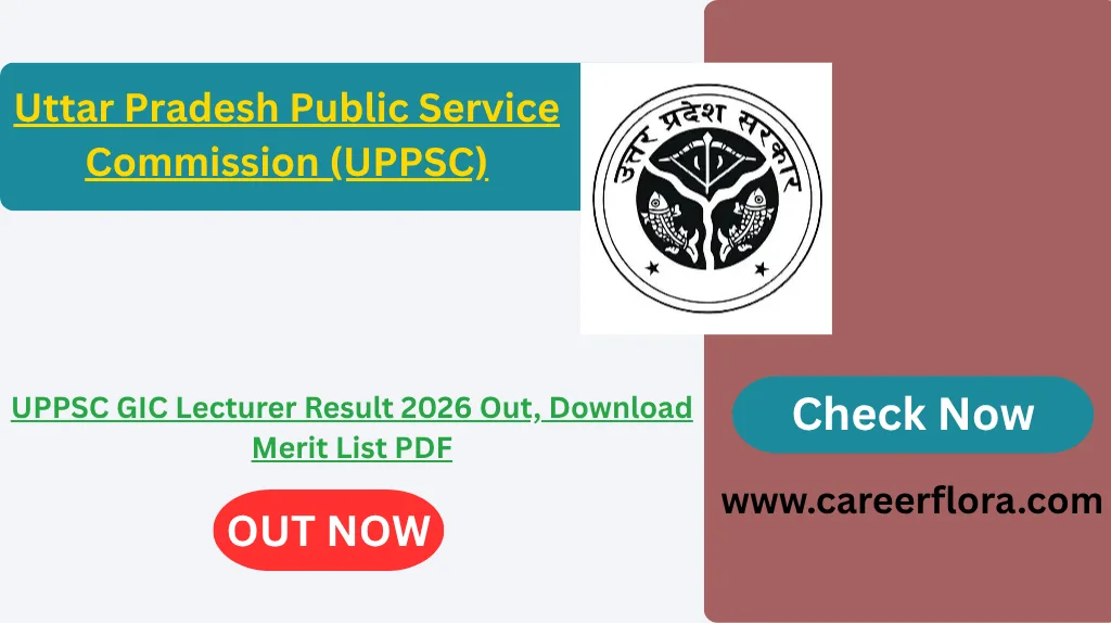 UPPSC GIC Lecturer Result 2026 Out, Download Merit List PDF