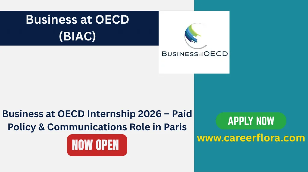 Business at OECD Internship 2026 – Paid Policy & Communications Role in Paris