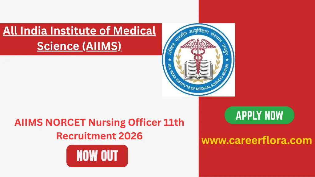 AIIMS NORCET Nursing Officer 11th Recruitment 2026
