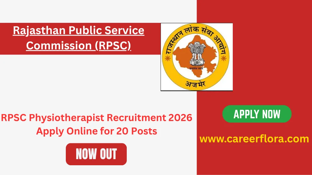RPSC Physiotherapist Recruitment 2026 | Apply Online for 20 Posts
