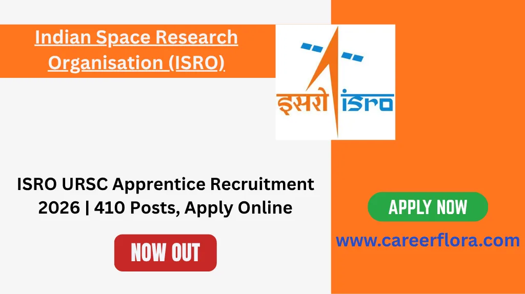 ISRO URSC Apprentice Recruitment 2026 | 410 Posts, Apply Online