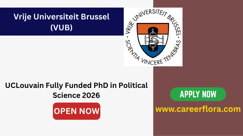 UCLouvain Fully Funded PhD in Political Science 2026