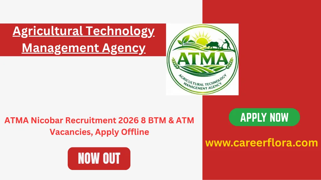ATMA Nicobar Recruitment 2026	8 BTM & ATM Vacancies, Apply Offline