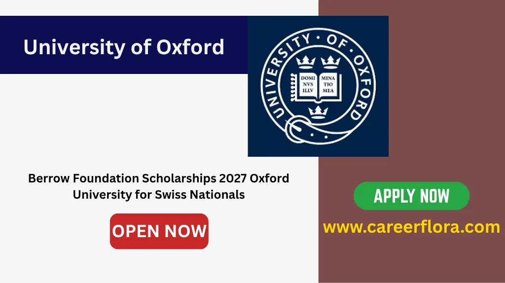 Berrow Foundation Scholarships 2027