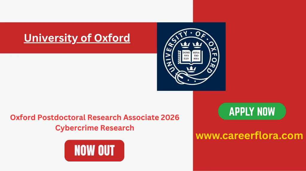Oxford Postdoctoral Research Associate 2026