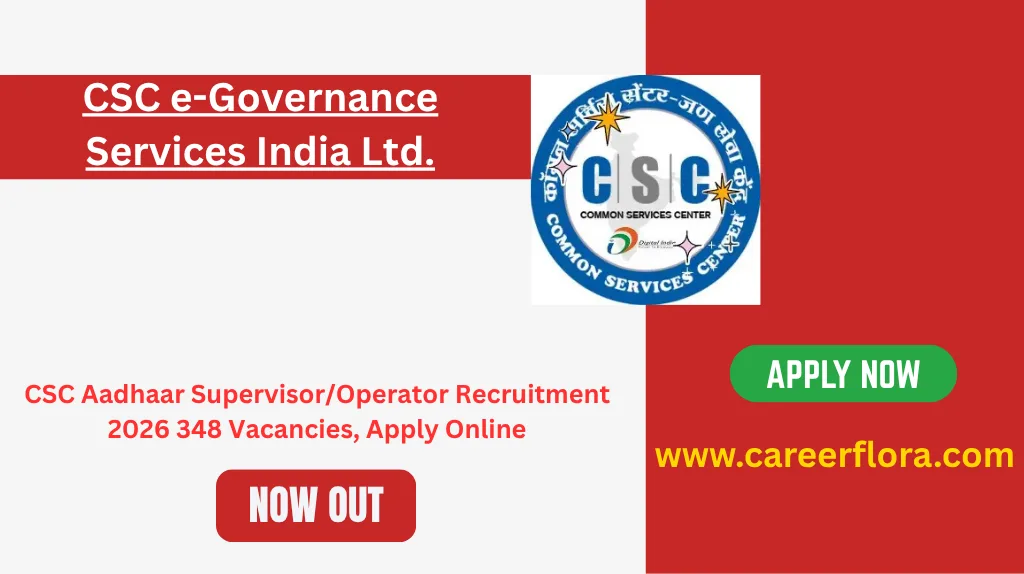 CSC Aadhaar Supervisor Operator Recruitment 2026