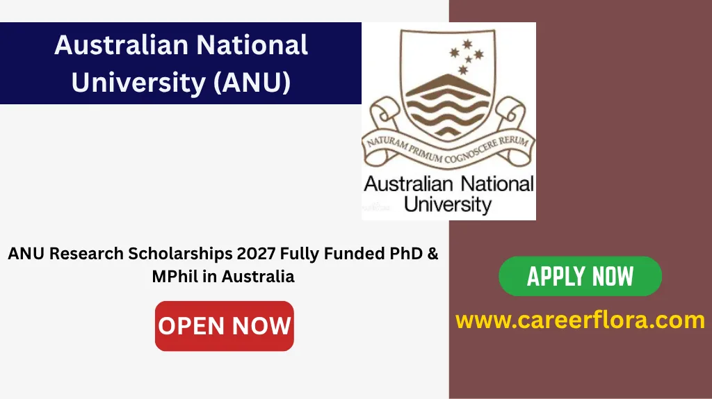 Australian National University Research Scholarships 2027