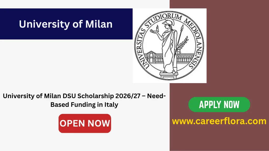 University of Milan DSU Scholarship 2026/27