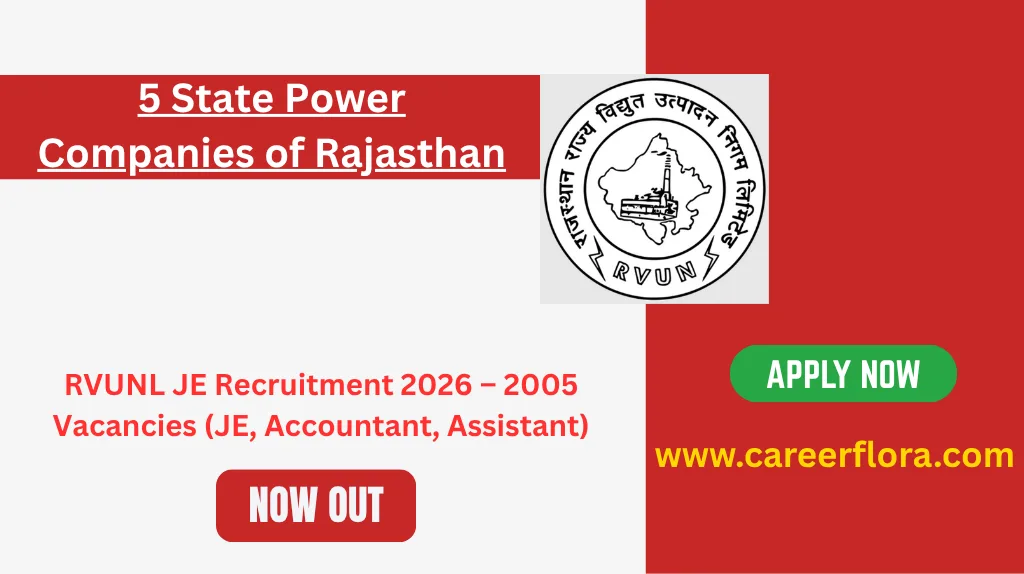 RVUNL JE Recruitment 2026