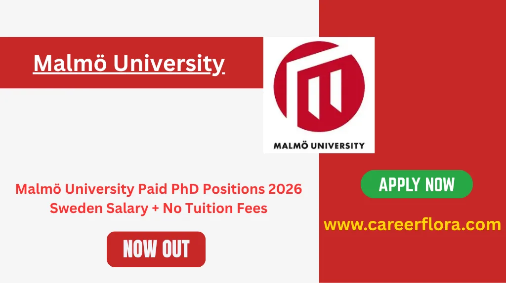 Malmö University Paid PhD Positions 2026
