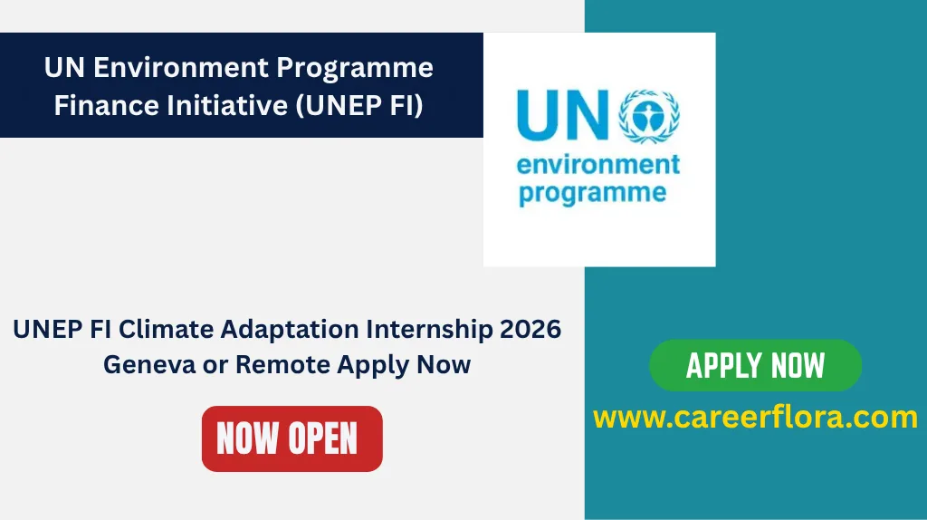 UNEP FI Climate Adaptation Internship 2026
