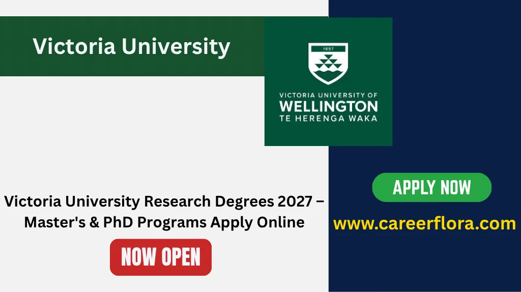 Victoria University Research Degrees 2027