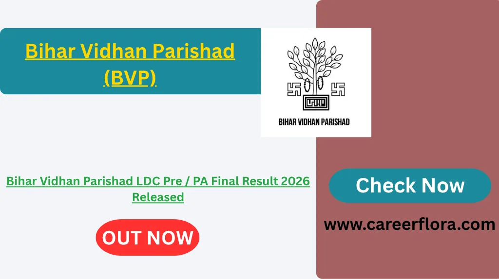 Bihar Vidhan Parishad LDC Pre & PA Final Result 2026 - Check at vidhanparishad.bihar.gov.in