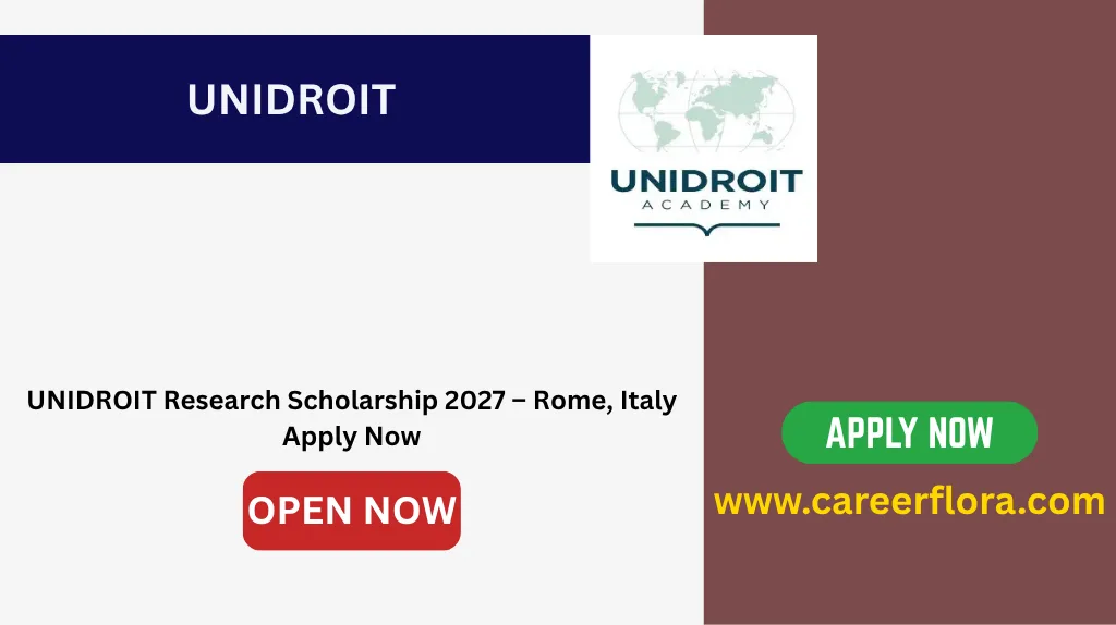UNIDROIT Research Scholarship 2027