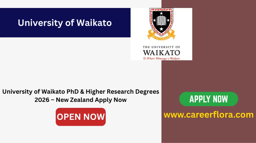 University of Waikato PhD 2026