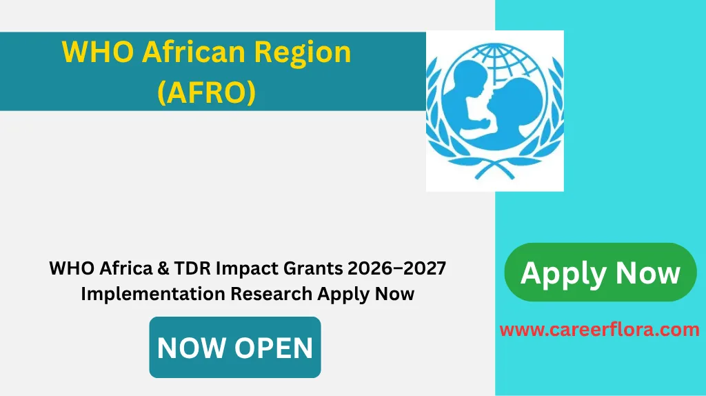 WHO Africa TDR Impact Grants 2026