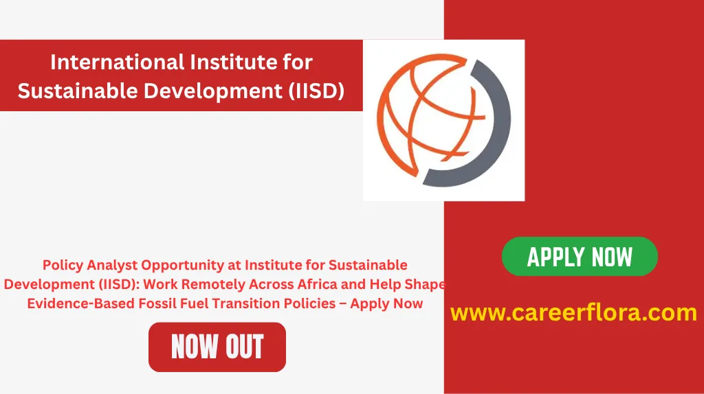 IISD Policy Analyst 2026